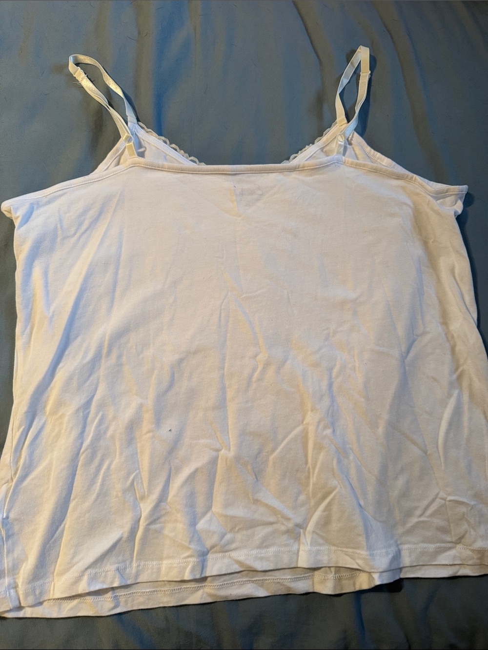 Simply Emma White Floral Lace-Trim Camisole - Picture 3 of 3